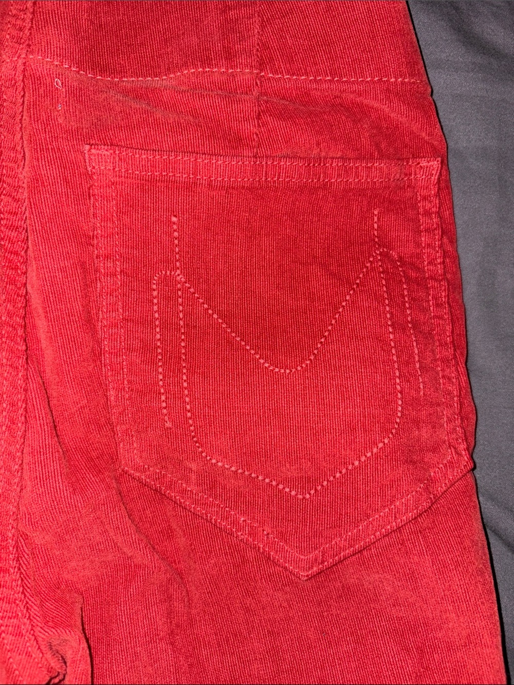 Show me your mumu Red Corduroy flare Pants - Picture 5 of 7